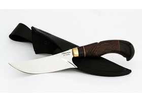 Нож ручной работы Сурок из стали х12мф, резаная рукоять венге