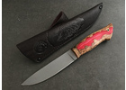 Эксклюзивный охотничий нож Горностай, порошковая сталь CPM 121 REX, рукоять гибрид карельская береза