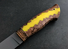 Эксклюзивный охотничий нож Леший, порошковая сталь CPM 121 REX, рукоять гибрид карельская береза