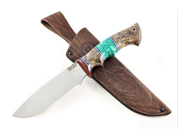 нож Коршун: сталь Lohmann BE-KUT рукоять карельская береза - акрил