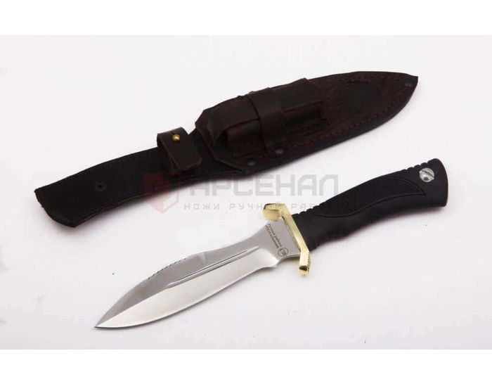 нож охотничий 'Комбат-2' разборный, сталь кованая 95Х18 рукоять резиновая