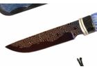 нож Росомаха сталь Ламинированная рукоять стаб. карельская береза, вставка клык моржа
