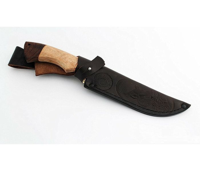 Нож ручной работы Беляк из кованой стали 95х18 рукоять орех-венге