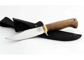 Нож ручной работы Бизон из кованой стали 95х18 рукоять орех