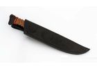 Нож ручной работы Буйвол из стали х12мф, резная рукоять орех-венге