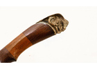 Нож ручной работы Буйвол из стали х12мф, рукоять венге, махагон, художественное литьё - латунь