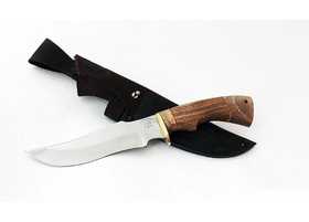 Нож ручной работы Дрозд из стали кованой 95х18 рукоять орех