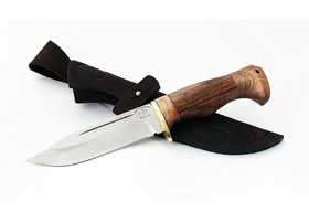 Нож ручной работы Егерь из стали кованой 95х18, дол, рукоять орех