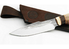 Нож ручной работы Колдун из стали: кованой 95х18, рукоять орех-венге