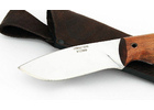 Нож ручной работы Коршун из стали х12мф, рукоять цельнометаллическая, махагон