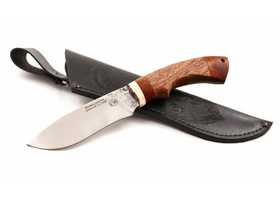 Нож ручной работы Коршун из стали х12мф, рукоять падук-махагон