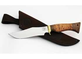 Нож ручной работы Косуля из стали кованой 95х18 рукоять береста