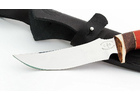 Нож ручной работы Пиранья из стали кованой 95х18, резная рукоять падук-венге