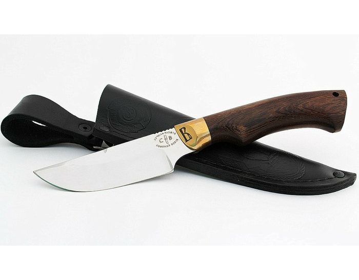 Нож ручной работы Росомаха малый из стали кованой 95х18 рукоять венге