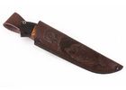 Нож ручной работы Росомаха малый из стали порошковой Bohler М390 рукоять карельская береза черный граб
