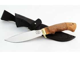 Нож ручной работы Русак из кованой стали 95х18, рукоять орех