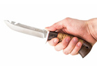 нож ручной работы Таймень из стали кованой 95Х18 рукоять венге, береста