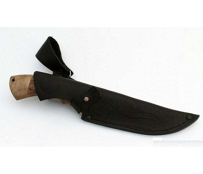 Нож ручной работы Волкодав из стали кованой 95х18 рукоять орех