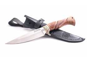 Нож ручной работы Ягуар из стали х12мф, резная рукоять орех-венге