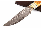 нож Сапсан: сталь Ламинированный дамаск, рукоять стабилизированная кар. береза