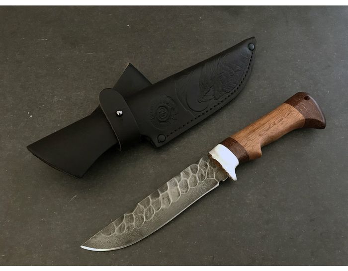 Охотничий нож Горностай: Алмазная сталь ХВ-5, камень - рукоять сапеле-венге