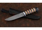 Охотничий нож Ягуар сталь Х12МФ, рукоять береста и черный граб