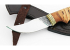 Рысь нож ручной работы из кованой стали 95х18 рукоять береста