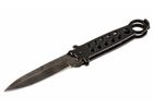 Складной нож ручной работы Chameleon Black из стали дамаск