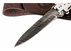 Складной нож ручной работы Chameleon Silver из стали дамаск