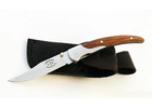 Складной нож ручной работы Клык из стали кованой 95Х18, рукоять сапеле