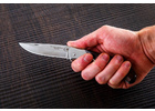 Складной нож ручной работы Скат-1 из стали кованой 95Х18 рукоять венге