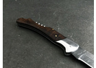 Складной нож ручной работы Вихрь малый из дамасской стали, рукоять черный граб