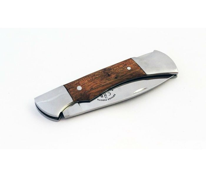 Складной нож ручной работы Воевода - 2 из стали кованая 95Х18, рукоять сапеле