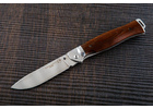 Складной нож ручной работы Воевода - 3 из стали кованой 95Х18, рукоять сапеле