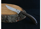 Складной нож ручной работы 'Хан' из стали 95х18, рукоять венге