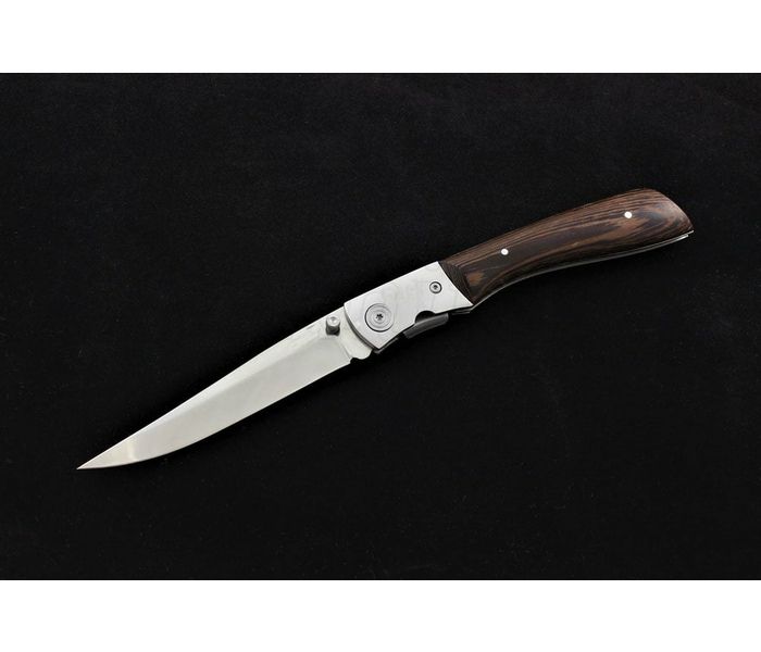 Складной нож ручной работы Ягуар из стали Х12МФ, рукоять венге