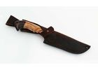 Узбекский нож ручной работы 'Пчак' из стали 95х18, рукоять резная, орех-венге