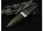 Якутский нож Мини-якут (Шейный нож, нож-амулет): сталь кованая Х12МФ, рукоять и ножны венге