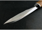 Якутский нож ручной работы большой: сталь кованая Х12МФ, дол, рукоять стаб. карельская береза