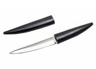 Якутский ножа ручной работы 'Клык большой' из стали кованой 95Х18 рукоять черный граб, ножны черный граб