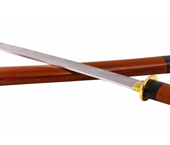 Японский меч 'Вакидзаси' сталь D2, рукоять, ножны - лайсвуд