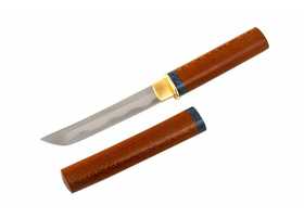Японский нож 'Танто' сталь D2, рукоять, ножны - лайсвуд